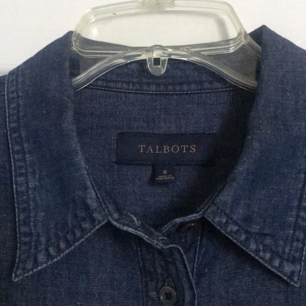 Talbots denim shirt size 8